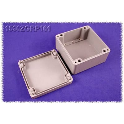 Hammond Electronics 1590ZGRP161 Universele behuizing 160 x 160 x 90 Polyester Grijs 1 stuk(s)