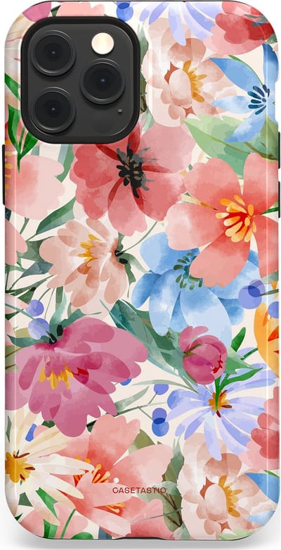 Casetastic Hoesje Geschikt voor Apple iPhone 12/12 Pro Magsafe - Stijlvolle Beschermende Duo-layer Case - Tuin van tinten