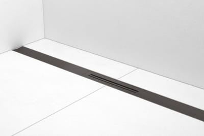Easy drain R-line Clean Color douchegoot 90cm brushed black chrome