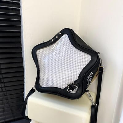 Tas Rugzakken Populair Transparante Schooltas voor Vrouwen Lief Chic Ster Crossbody Tas Display Mini rugzak