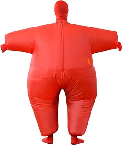 Nivard Halloween Kostuum - Halloween Outfit - Opblaasbaar Kostuum - Costume - Carnaval - Pak - Volwassenen - Rood