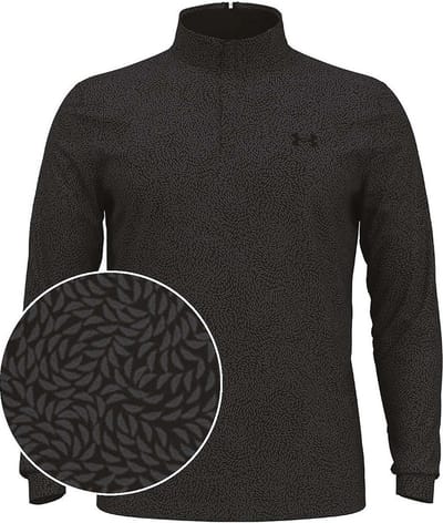 Under Armour Heren Playoff Printed 1/4 Zip Black Castlerock