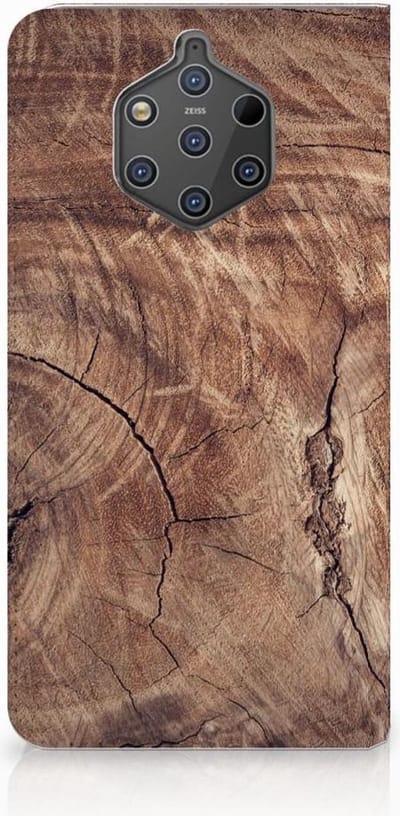 Nokia 9 PureView Book Wallet Case Tree Trunk