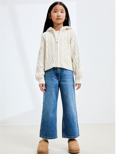 Next - Meisjes - Jeans met wijde pijpen - Blauw