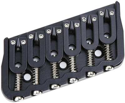 WSC Partsland 6-String Multi Scale Fixed Guitar Bridge - Gitaaronderdeel
