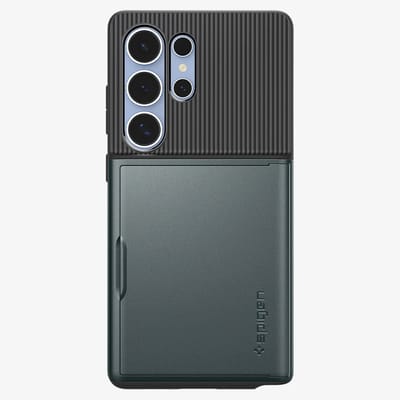 Spigen Slim Armor CS Backcover geschikt voor Samsung Galaxy S25 Ultra - Abyss Green