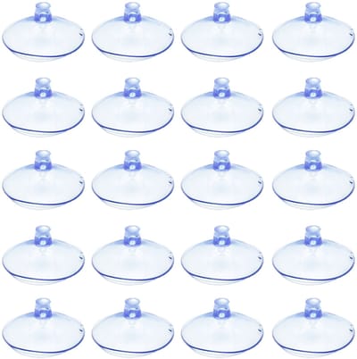 200 stuks zuignappen voor glazen tafels - PVC-materiaal - Zuignap met antibotsingspads - Haakloze antibotsingspads - Geschikt voor vakantiedecoratie, muur, glas, huis, auto - Transparant - 45 mm/1,77 inch