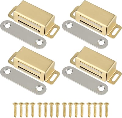 4PACK Magnetische Deursluiters voor Keukenkast, 6kg Sterke Magneten voor Kastdeuren, RVS Magneetvergrendelingen voor Kast en Lade