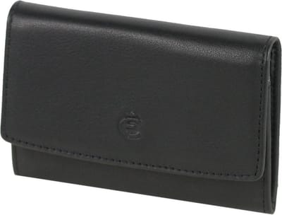 Esquire Logo Portemonnee I Leer 9,5 cm - Jongens - Horizontaal - schwarz