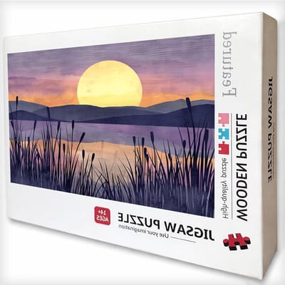 Houten Puzzel - Legpuzzel Volwassenen - Ontspanning Thuis - 4000 Stukjes - 141 x 87 cm - Zonsondergang