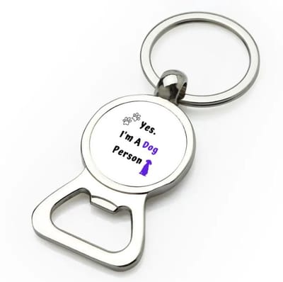 Akyol - yes i'm a dog person flesopener - Honden - honden liefhebbers - iemand die houdt van honden - verjaardag - cadeau - kado - geschenk - 9 bij 3 cm