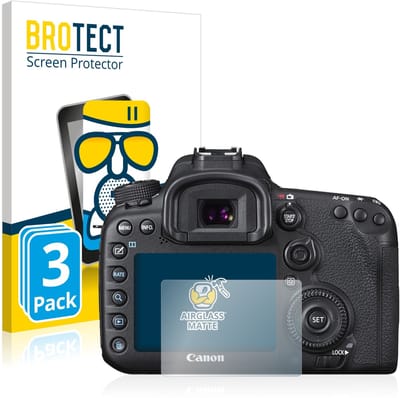 BROTECT - Screenprotector voor Canon EOS 7D Mark II - Folie Beschermfolie Beschermglas matte 3 Stuks