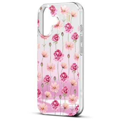 iDeal of Sweden Mirror Case geschikt voor Apple iPhone 17 - Rose Blush Floral