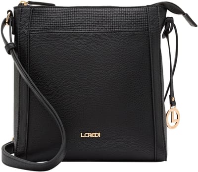 L.CREDI Schoudertas Marlies Crossbody Bag Black Zwart