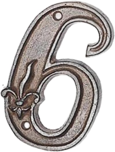 Huisnummer Plaat - Adres Cijfer - Huis Adres - Rustieke Gehamerde Look - 12x7.5cm - Antiek Zwart