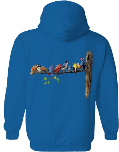 Vogels Birds The Coloured House Hoodie M