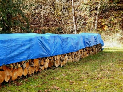 Dekzeil - Afdekzeil Beschermzeil - Tuin Meubels Afdekken - Versterkte Randen Ogen - 3x5m - Blauw