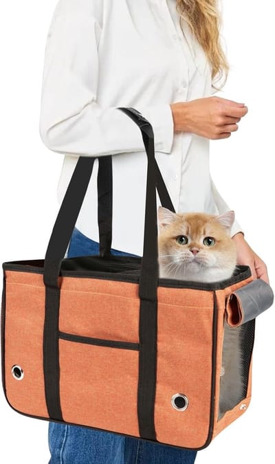 Lexium Katten Vervoersbox - Kattenvervoersbox - Reistas Katten - Reismand - Kattendraagtas - Transporttas