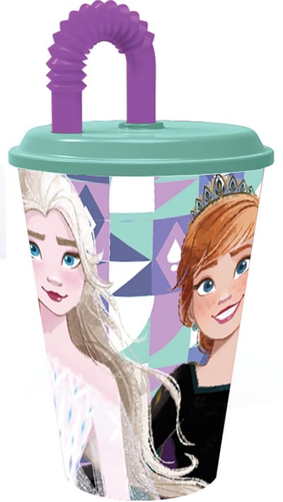 Disney Frozen Drinkbeker - 430 ml - Rietjesbeker - 1 stuk - Ice Magic - Voor verjaardagen en feestjes