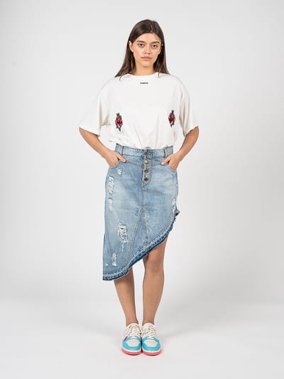 Pinko T-shirt Toccante Vrouw Wit