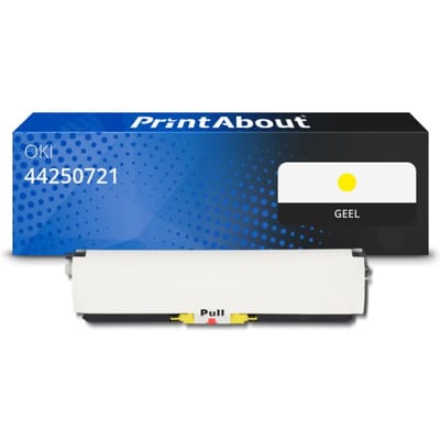 PrintAbout huismerk Toner 44250721 Geel Geschikt voor OKI