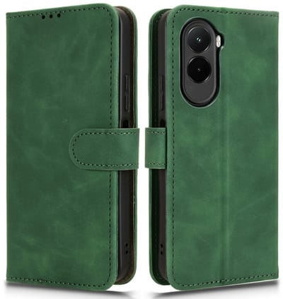 Coverup Hoesje - Geschikt voor Xiaomi Poco M7 Hoesje - Coverup Book Case - Groen