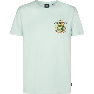 Petrol Industries - Heren T-shirt met rugprint Magma - Groen - Maat XXL