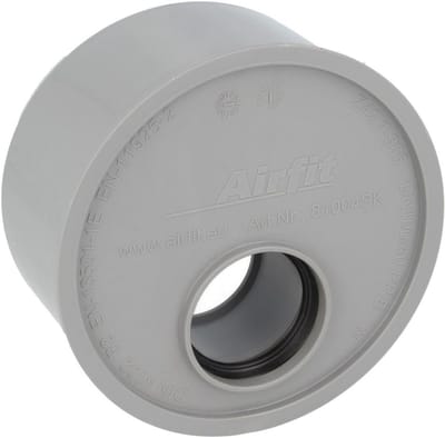 Afvalwaterverkleiner - Binnenverkleiner HT - Afvoer Aansluiten - Horizontale Montage - DN 110 x 40 mm - Grijs