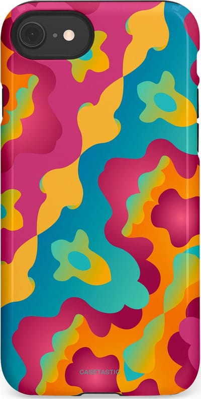 Casetastic Hoesje Geschikt voor Apple iPhone 7/8/SE - Stijlvolle Beschermende Duo-layer Case - Vlektastisch