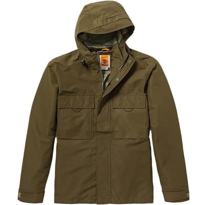 Timberland Effen Kleur Met Capuchon Outdoor Jas Heren Jas Donker-Olijfgroen A2MW4-302 2XL black