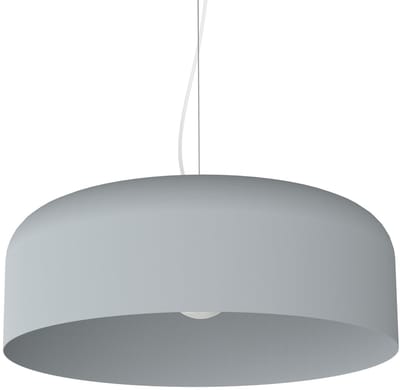 Moderne hanglamp met metalen cilinder - Diameter 50cm Aansluiting E27 - Made in Italy - voor keuken en woonkamer (Grijs, 50cm)
