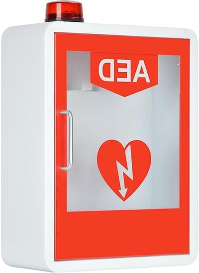AED Opbergkast - Defibrillator Kast - Veilige Opslag - Met Alarmfunctie - H45xB35xD18CM - Groen