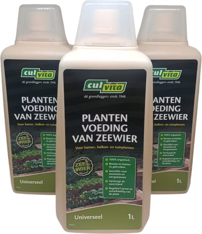Zeewier Vloeibare Plantenvoeding 3 Liter – 100% Plantaardige Bladvoeding voor Sterkere en Gezondere Planten – Hoog in Natuurlijke Groeistoffen en Sporenelementen