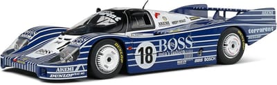 Gedetailleerd Schaalmodel Auto 1:18 Porsche 956 LH Raceauto Zwart