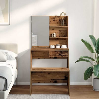vidaXL - Kaptafelset - bewerkt - hout - oud - houtkleurig