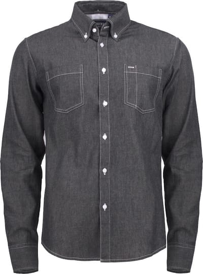 James Harvest HEMD JUPITER 2113035 - denim zwart - L