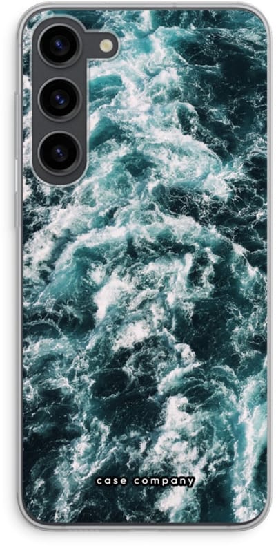 Case Company® - Hoesje geschikt voor Samsung Galaxy S23 Plus hoesje - Zee golf - Soft Cover Telefoonhoesje - Bescherming aan alle Kanten en Schermrand