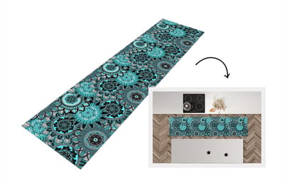 Keukenloper - Loper keuken - Mandala - Bloemen - Design - 200x50 cm - Keukenloper vinyl