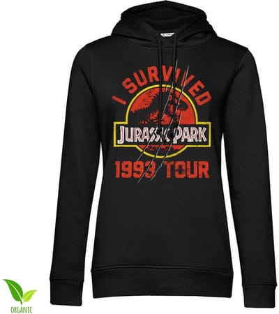 Jurassic Park 1993 Tour Girls dameshoodie zwart