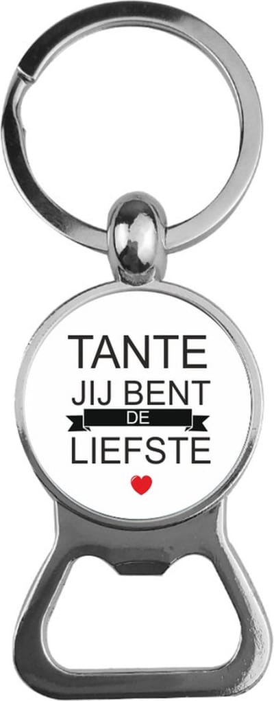 Bieropener Glas -  Tante Jij Bent De Liefste