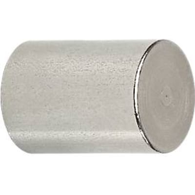 MAUL neodymium staafmagneet, houdkracht 13 kg, 2 stuks, 20 x H 25 mm, stalen behuizing, licht zilver