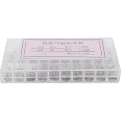 Horlogeband Pen Wrijving Pin 8MM?26mm Roestvrij Staal Horloge Reparatie Accessoires white
