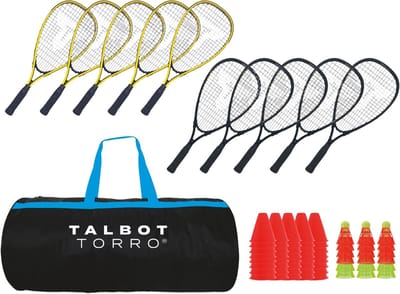 Speedbadminton Schoolset - Outdoor Spel - Sportonderwijs - Windstabiele Ballen - Set voor 10