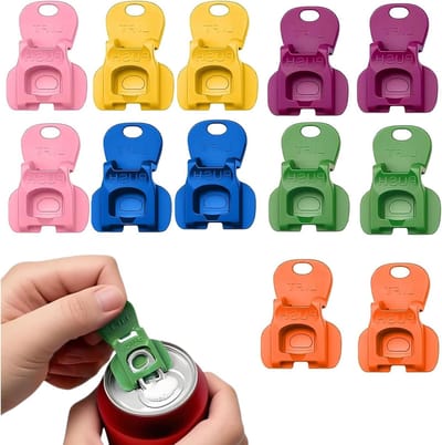 Handmatige blikopener voor aluminium blikken - 12 stuks, ideaal voor frisdrank, bier en andere dranken