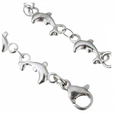 Enkelkettinkje - RVS-Dolfijntjes- 15-18 cm - Charme Bijoux- Charme Bijoux