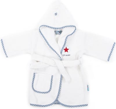 Lief Lifestyle! Baby Badjas Wit 0-1 jaar - Boy