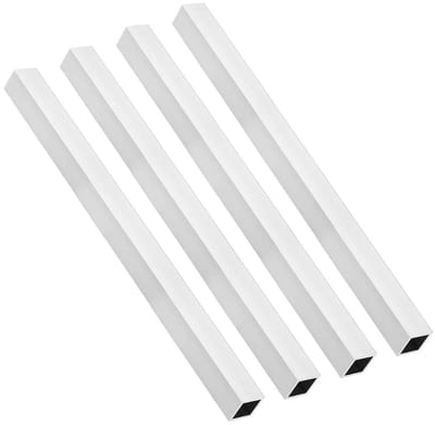 Dailygoods- Aluminium Buis 6063 - 20mm x 20mm x 0.8mm Muurdikte - 300mm Lengte - Naadloze Buis - Duurzaam - Perfect voor Bouwprojecten - Vierkante Buis