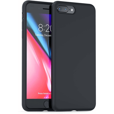 Shieldcase Silicone case iPhone 8 Plus / 7 Plus (zwart)