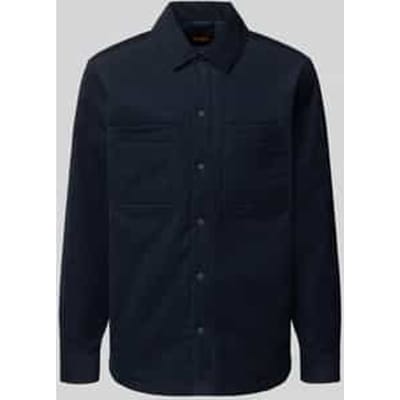 Regular fit overhemdjack van katoenmix model 'Locky_2_M'
