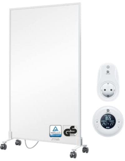 Infraroodverwarming 700 watt - Mobiele elektrische verwarming met thermostaat en afstandsbediening